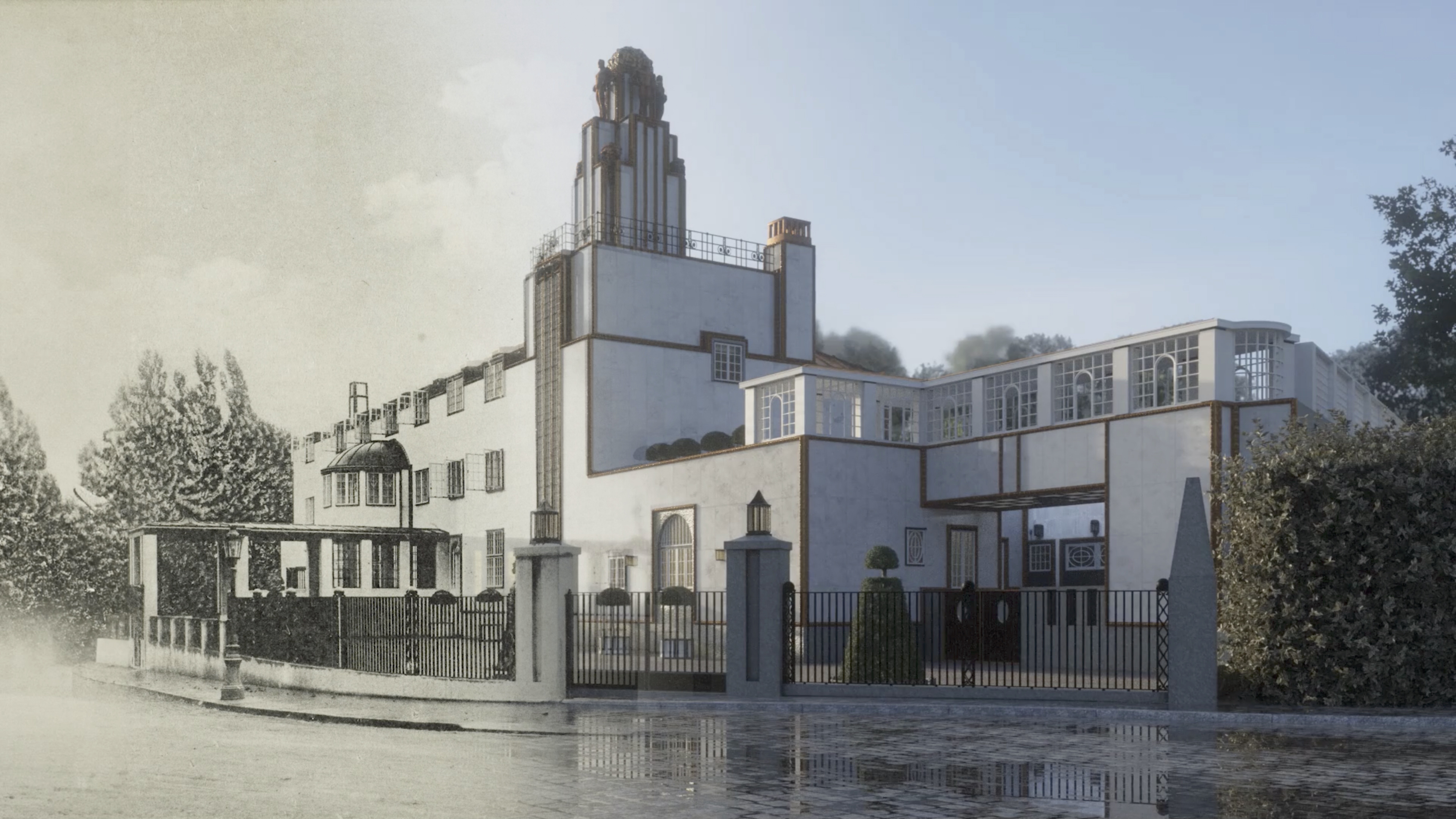 Palais Stoclet. 3D restitution hypothesis of the state of 1911, 2020-2024